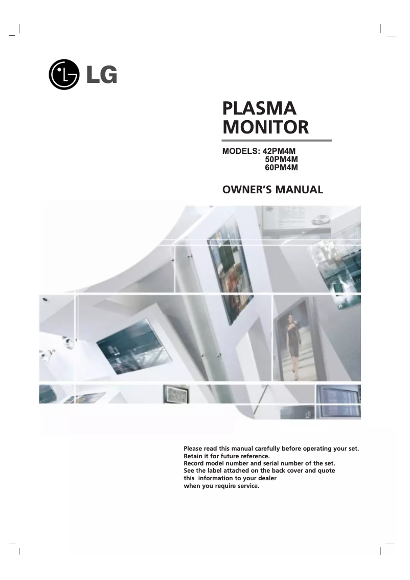 Imagen de la primera página del manual del dispositivo 50PM4M