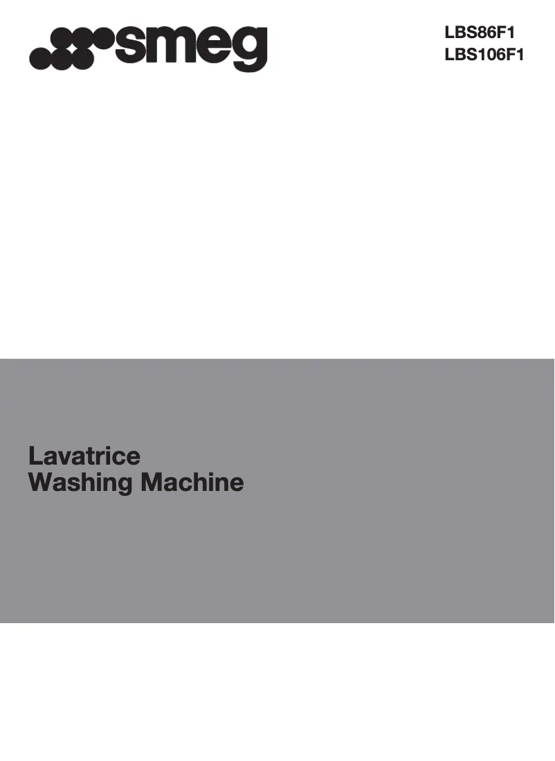 Page 1 de la notice Manuel utilisateur Smeg LBS86F1