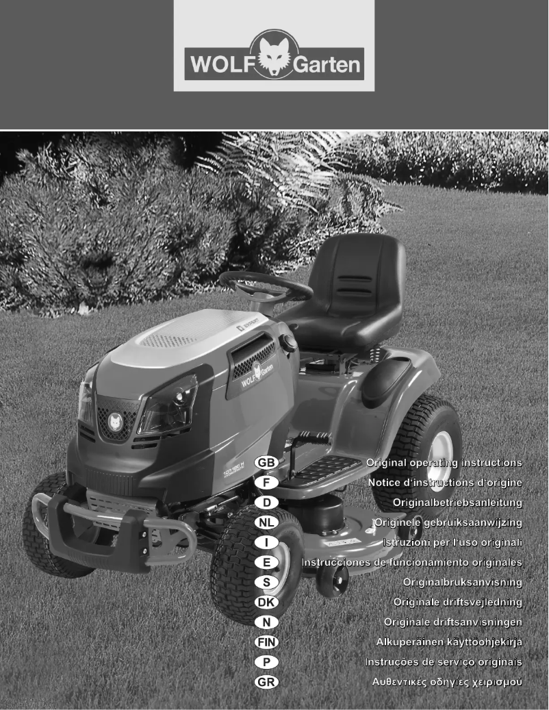 Page n°1 - Manuel utilisateur Wolf Garten Expert 96.160 H