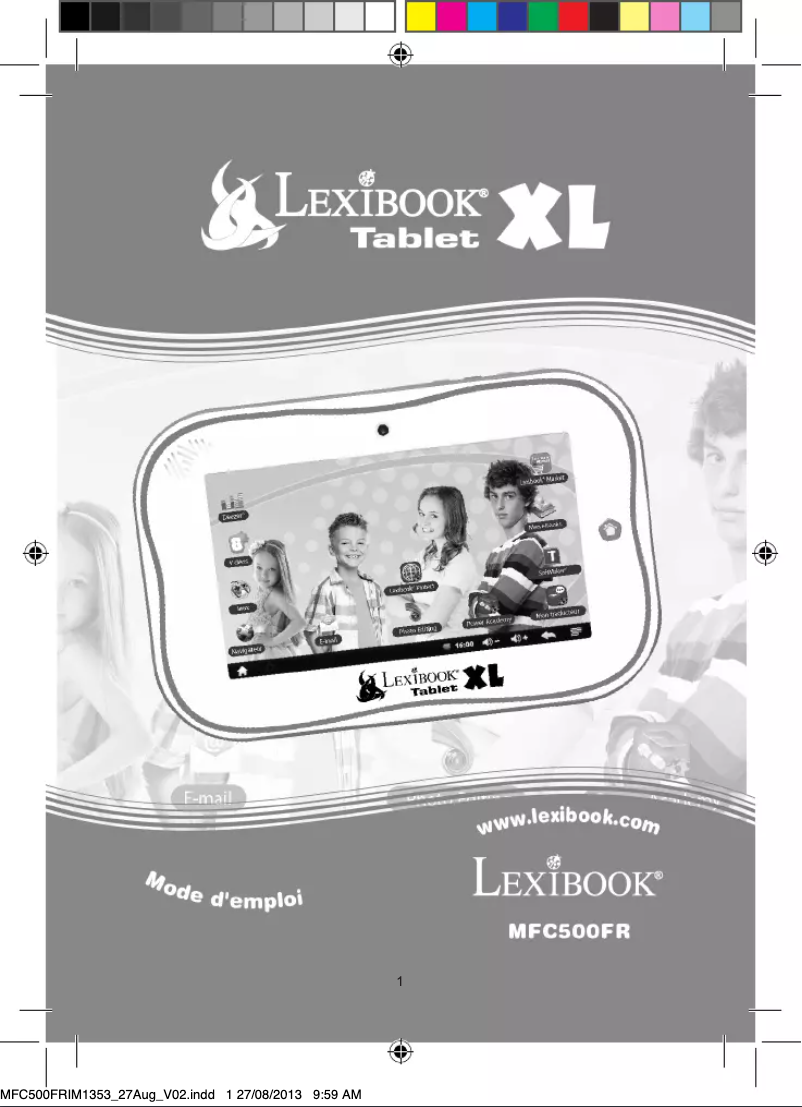 Page 1 de la notice Manuel utilisateur Lexibook Tablet XL MFC500FR