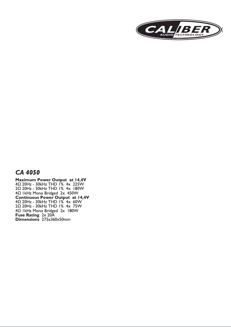 Imagen de la primera página del manual del dispositivo CA 4050