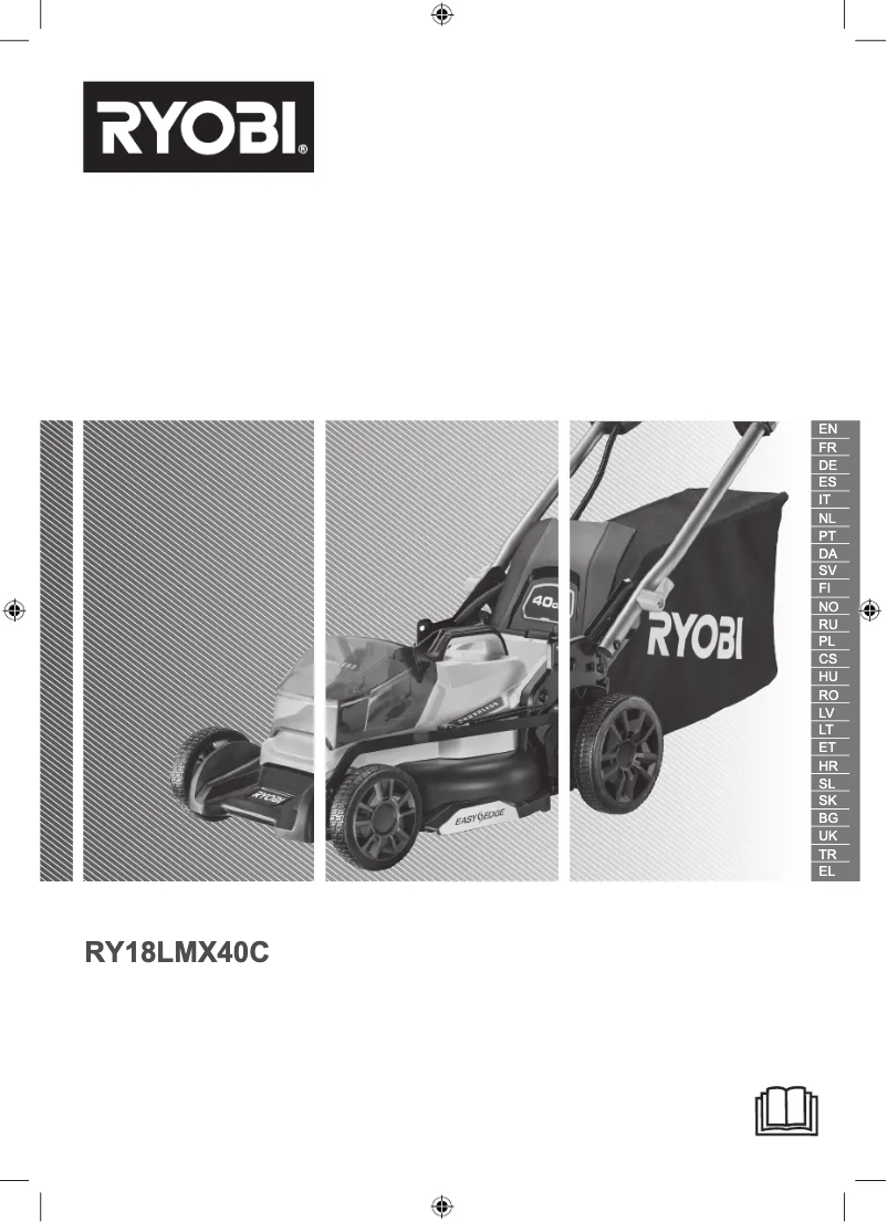 Page 1 de la notice Manuel utilisateur RYOBI RY18LMX40C