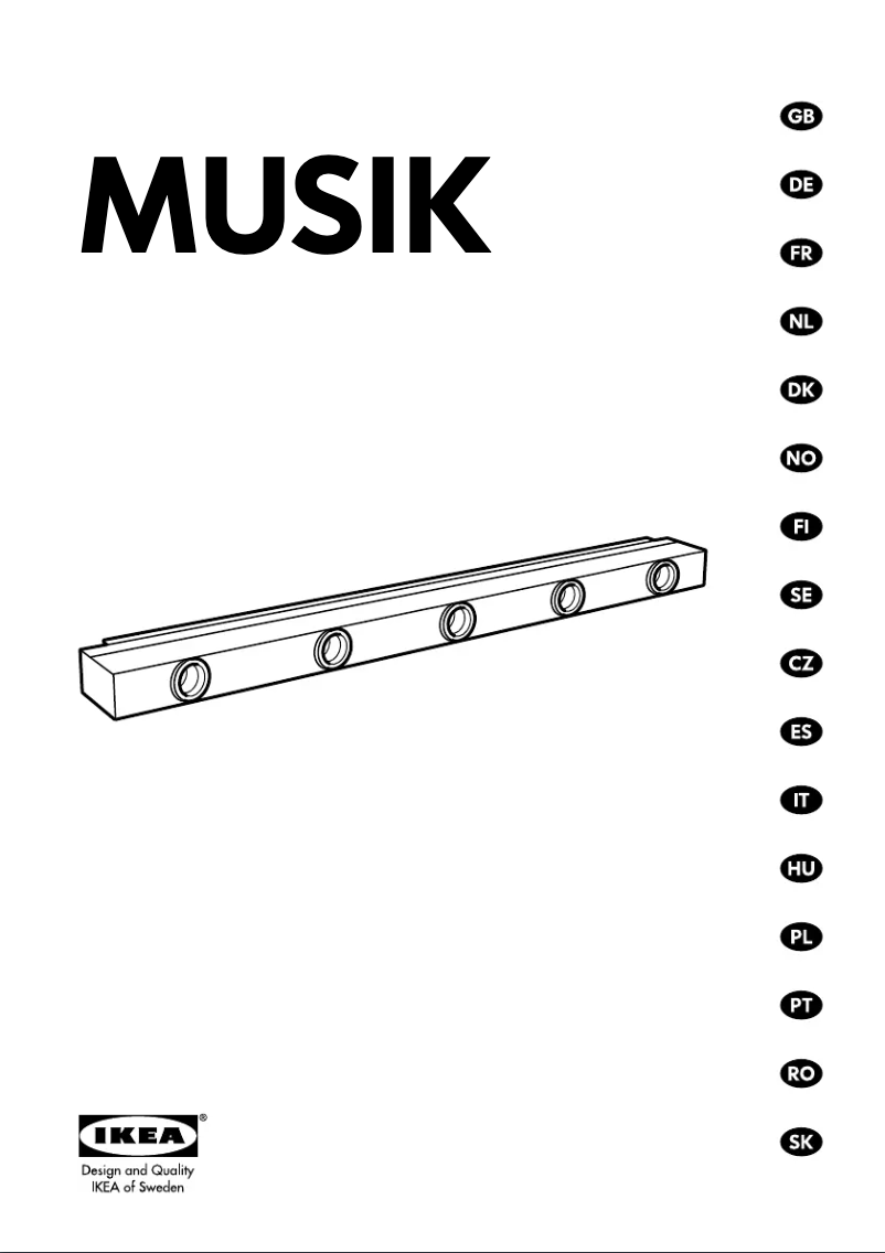 Page 1 de la notice Mode d'emploi Ikea MUSIK