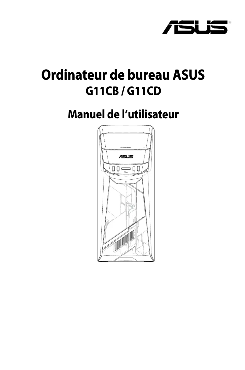 Page 1 de la notice Manuel utilisateur Asus G11CB
