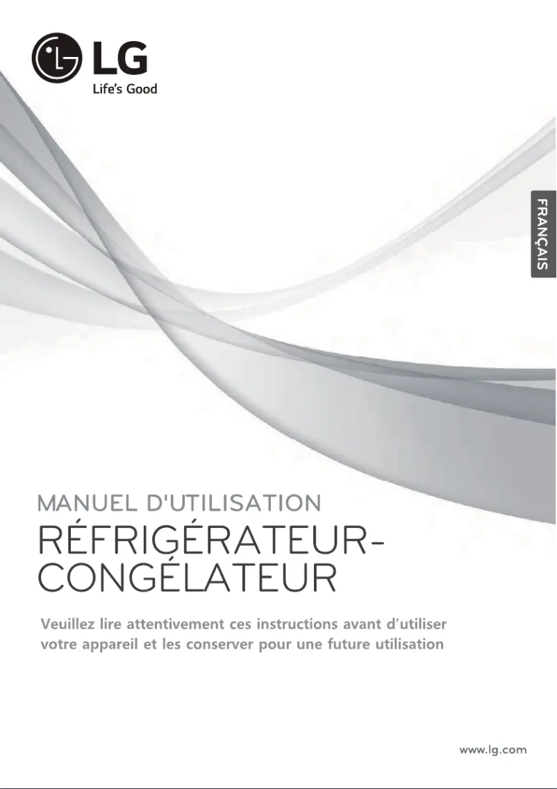 Page 1 de la notice Manuel utilisateur LG GC-B559BLQZ