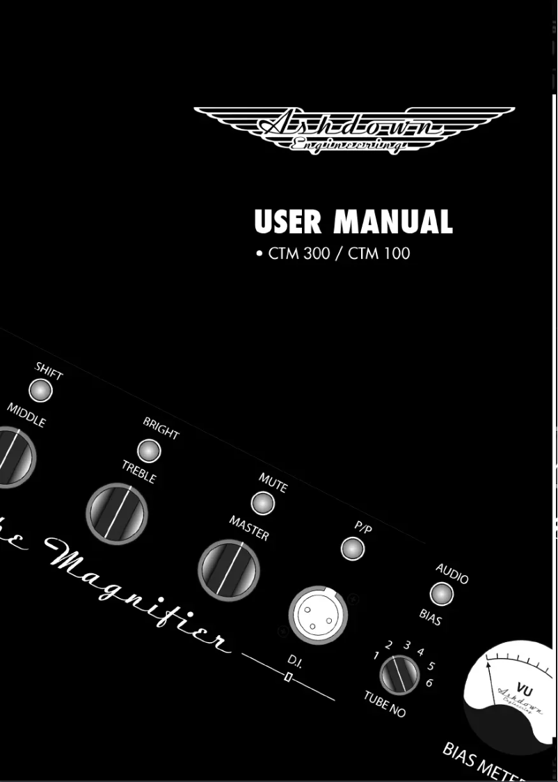 Image de la première page du manuel de l'appareil CTM 100