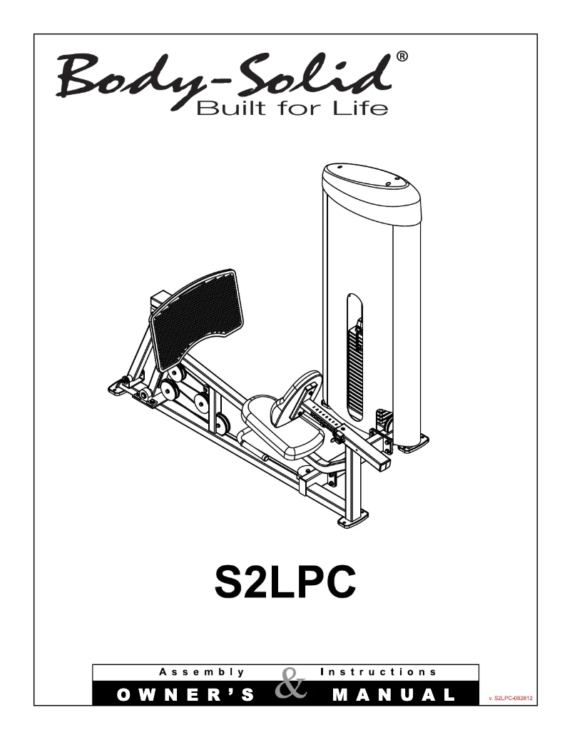 Image de la première page du manuel de l'appareil S2LPC