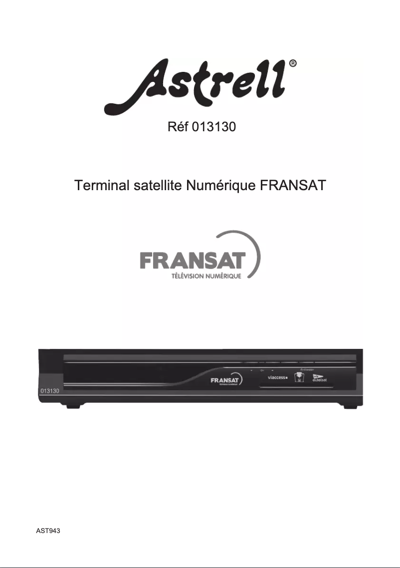 Page n°1 - Manuel utilisateur Astrell FRANSAT 013130