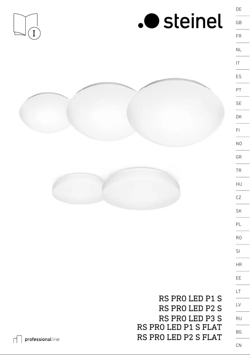 Page 1 de la notice Manuel utilisateur Steinel RS PRO LED P1