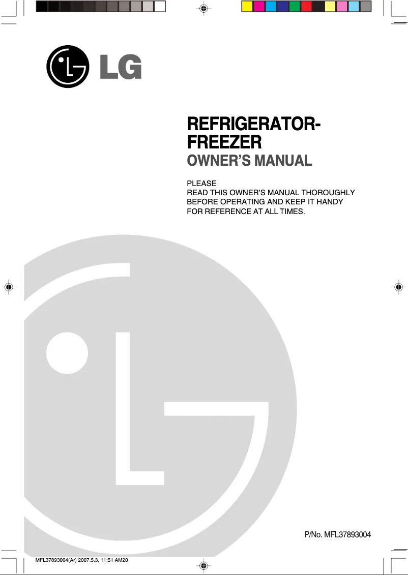 Página 1 del manual Manual de usuario LG GR-B652YVCA