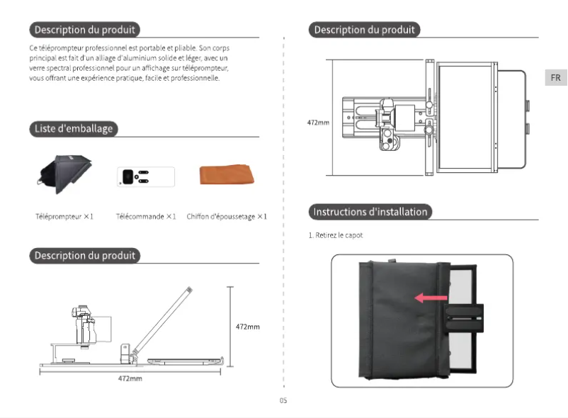 Page n°1 - Manuel utilisateur Neewer X12