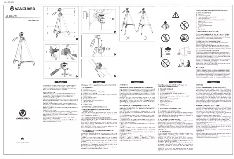 Image de la première page du manuel de l'appareil VK 203 APM