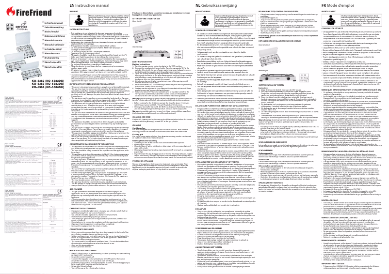Page n°1 - Manuel utilisateur FireFriend KO-6383DU