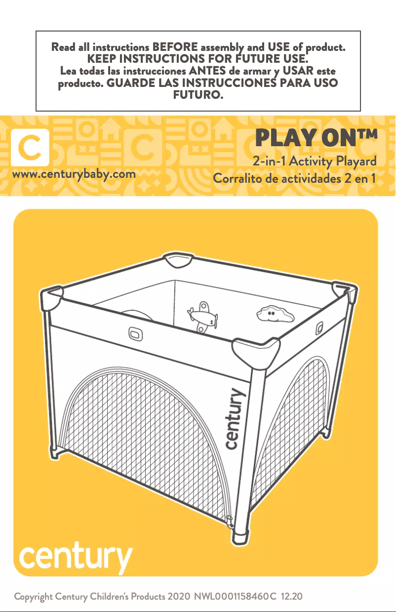 Page 1 de la notice Manuel utilisateur CENTURY Play On