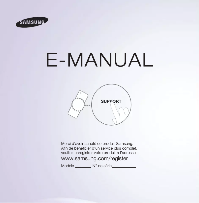 Page n°1 - Manuel utilisateur Samsung UE40ES8000S