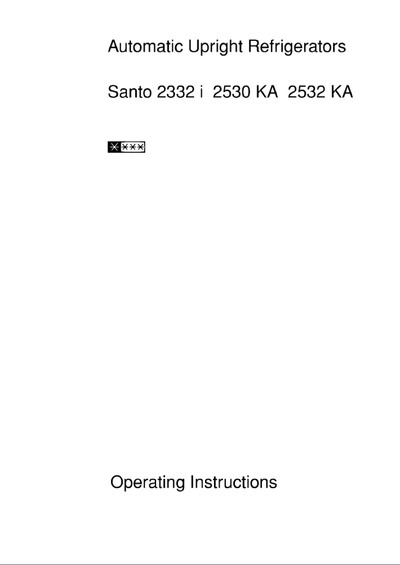 Page n°1 - Manuel utilisateur AEG Santo 2532 KA Glassline