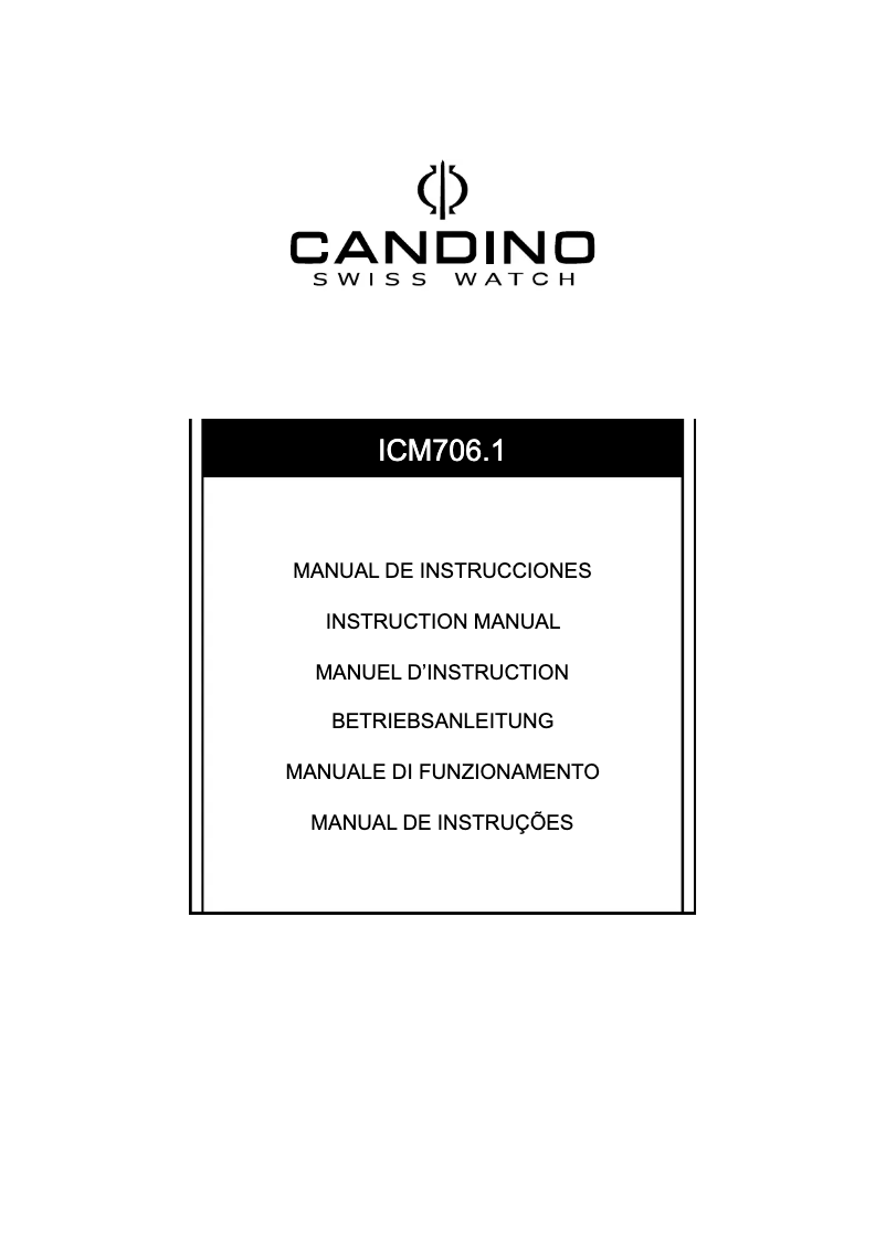 Page n°1 - Manuel utilisateur Candino C4686