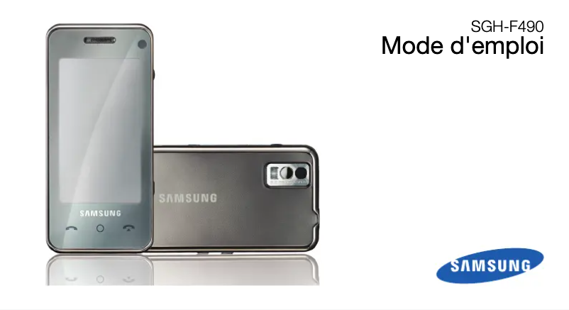 Page 1 de la notice Manuel utilisateur Samsung SGH-F490