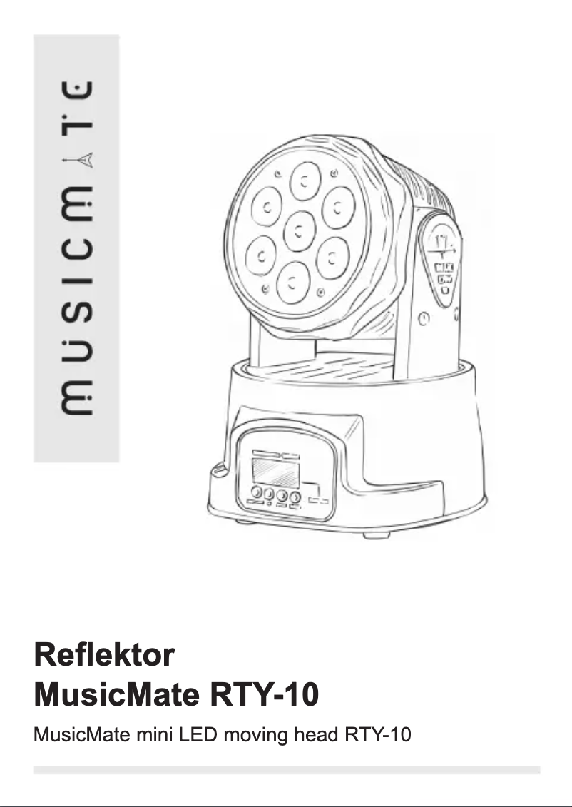 Page 1 de la notice Manuel utilisateur Musicmate RTY-10