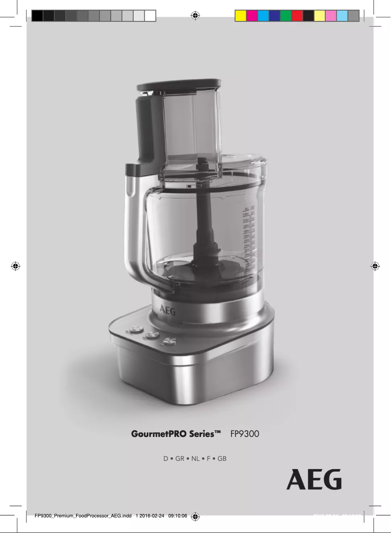 Image de la première page du manuel de l'appareil GourmetPRO FP9300