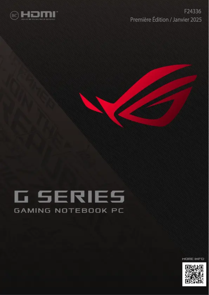 Page n°1 - Manuel utilisateur Asus ROG Zephyrus G16