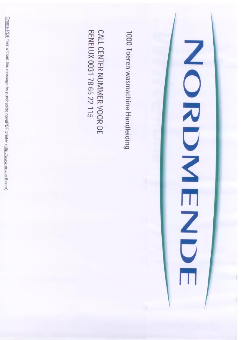 Page n°1 - Manuel utilisateur Nordmende MW1000