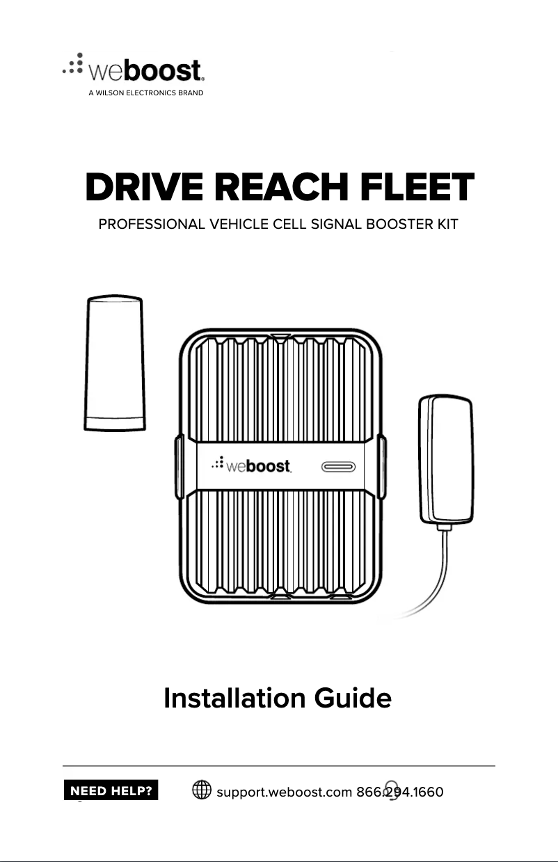 Page n°1 - Manuel utilisateur Wilson weBoost Drive Reach Fleet