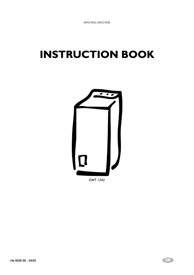 Page n°1 - Manuel utilisateur Electrolux EWT 1342