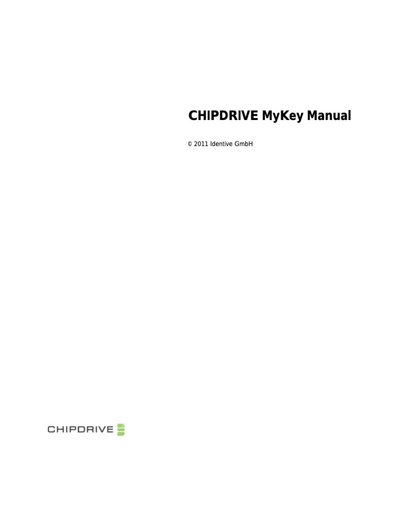 Page 1 de la notice Manuel utilisateur SCM MyKey