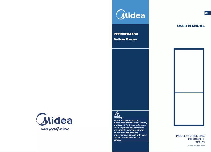 Page n°1 - Manuel utilisateur Midea MDRB521MGE28T