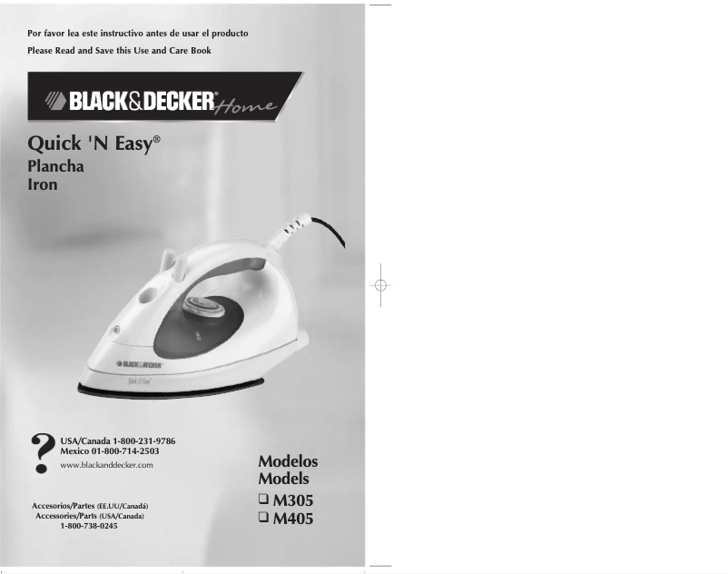 Page n°1 - Manuel utilisateur Black & Decker M405