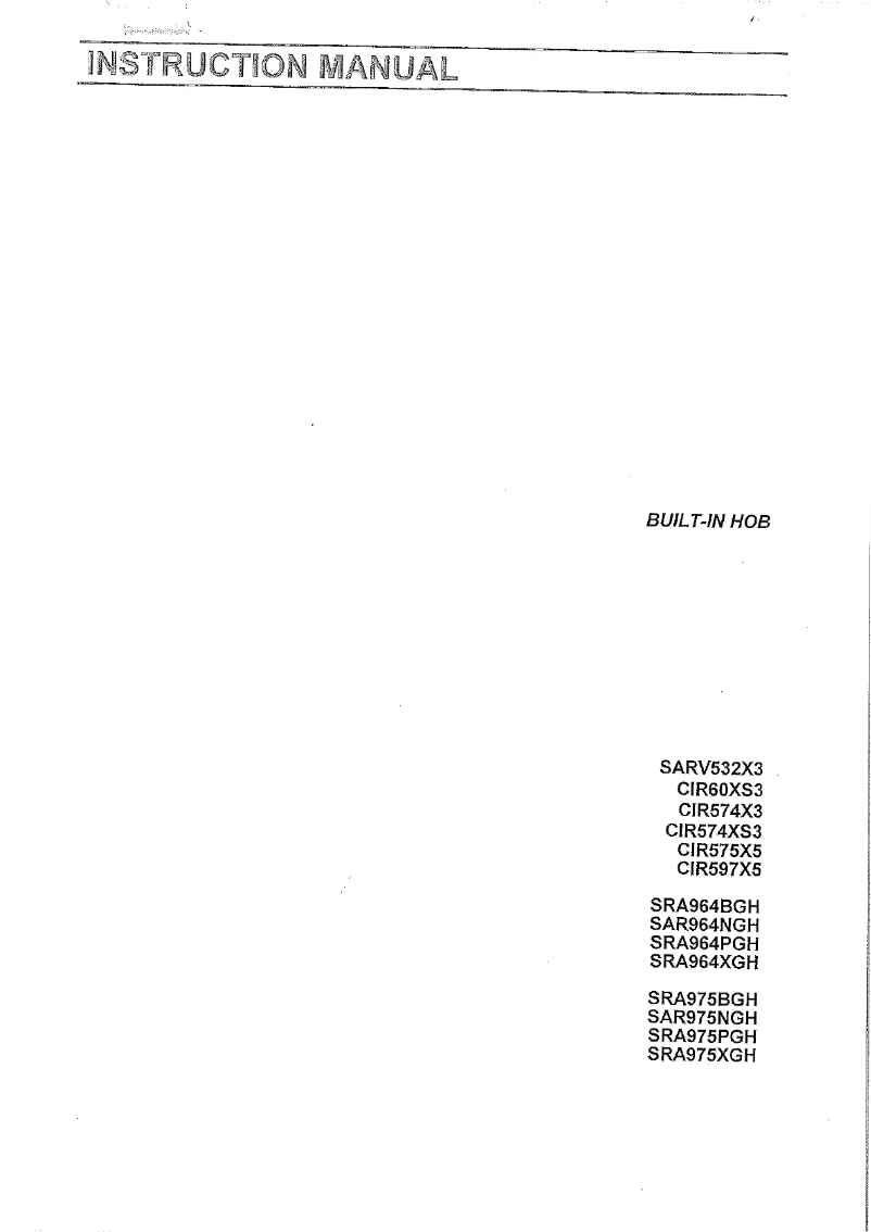 Page 1 de la notice Manuel utilisateur Smeg SARV532X3