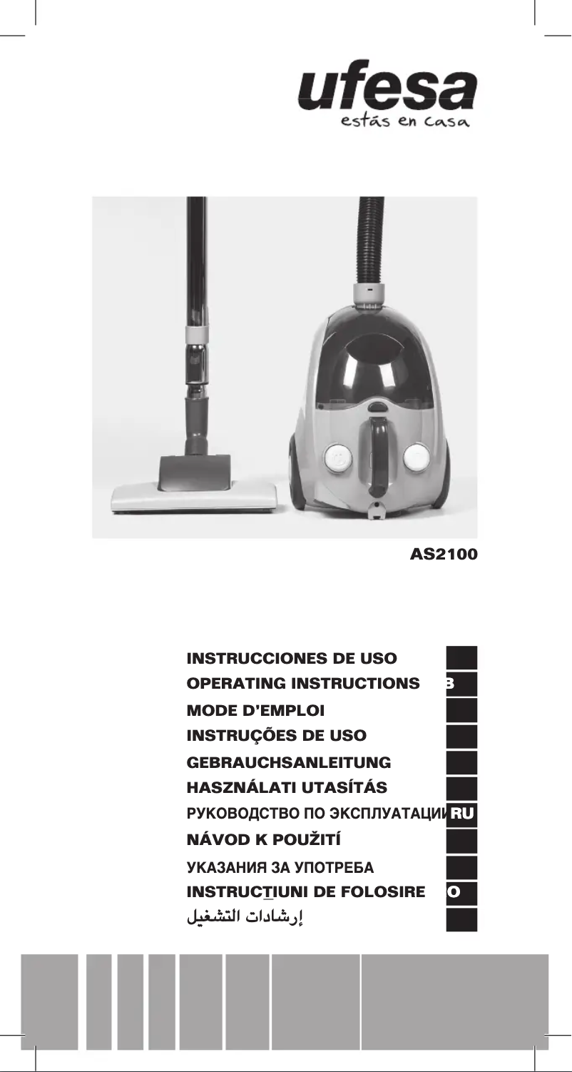 Page 1 de la notice Manuel utilisateur Ufesa AS2100