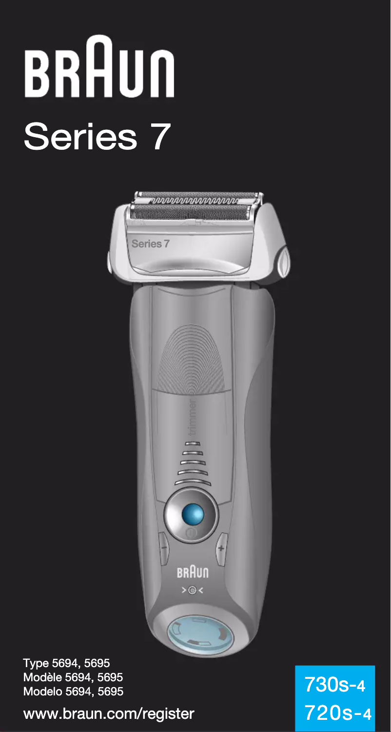 Page n°1 - Manuel utilisateur Braun 720s-4