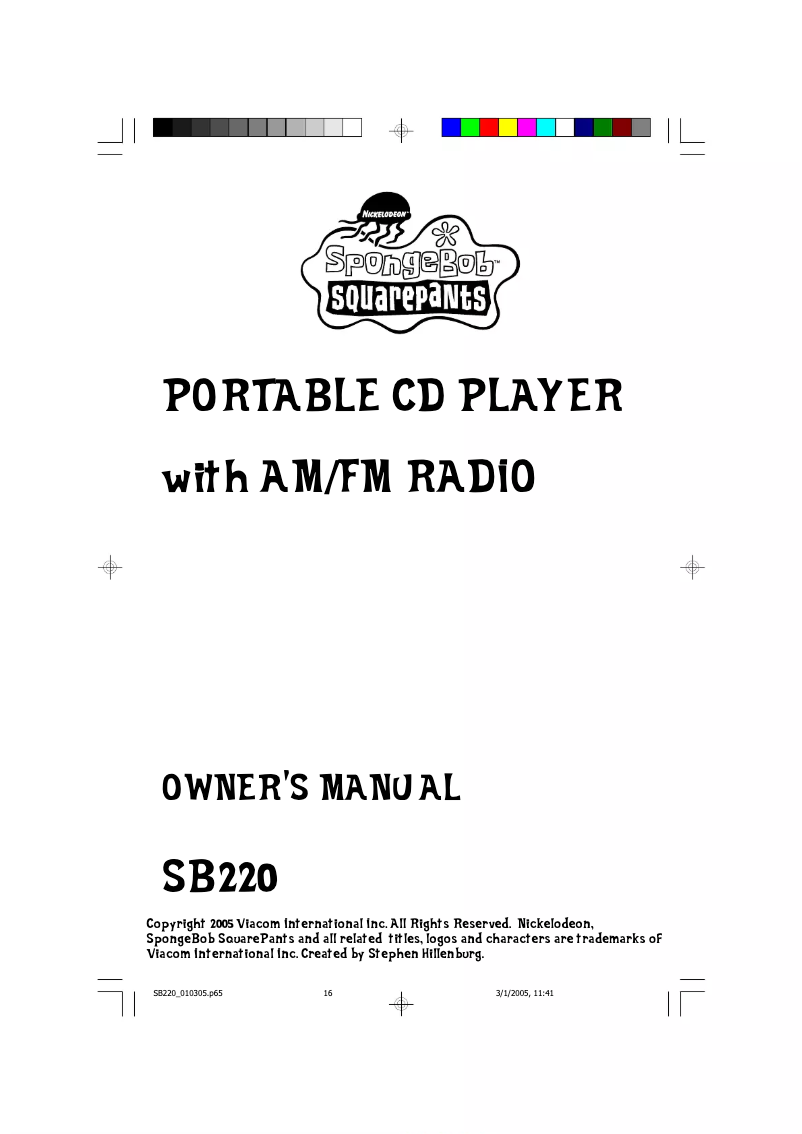 Page 1 de la notice Manuel utilisateur Emerson SB220