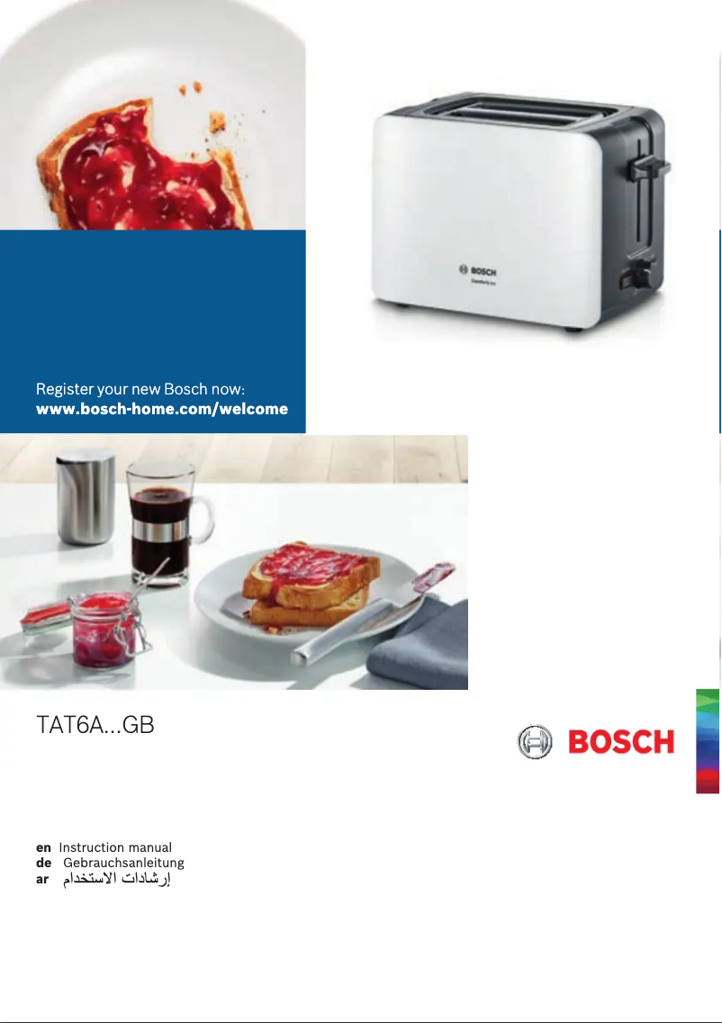 Page 1 of the manual User Manual Bosch ComfortLine TAT6A114GB