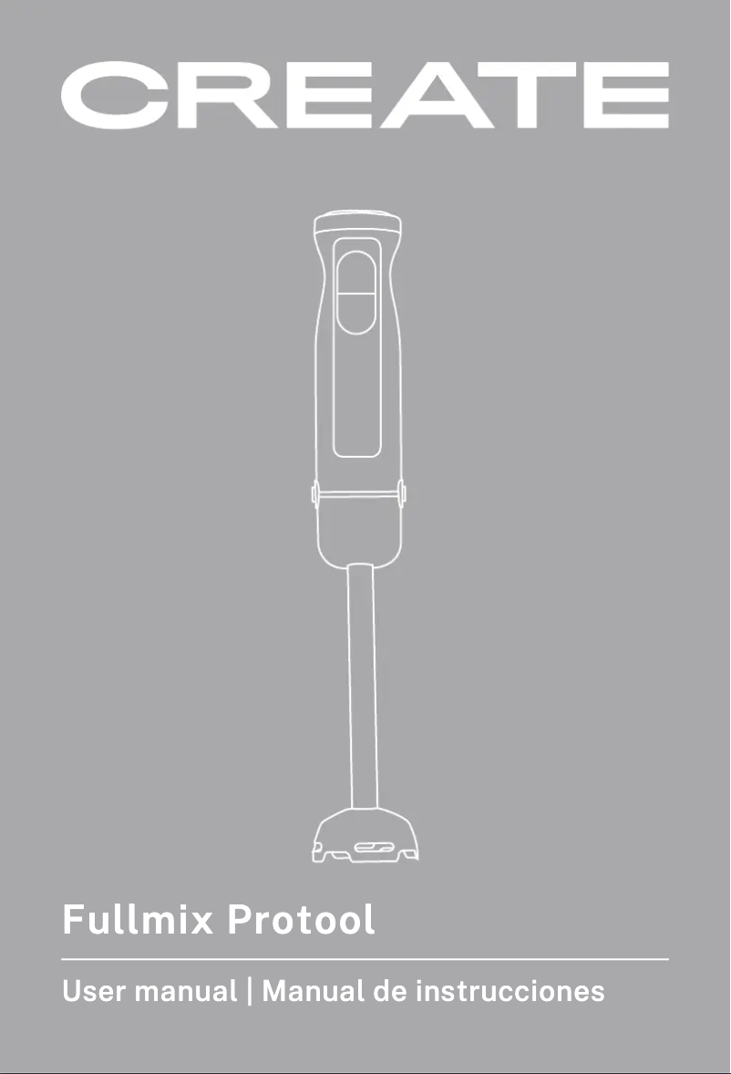 Page 1 de la notice Manuel utilisateur Create FULLMIX PROTOOL