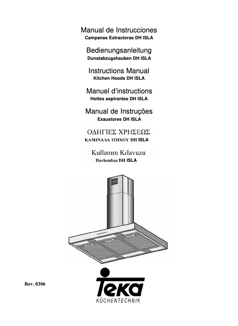 Page n°1 - Manuel utilisateur Teka DH Isla