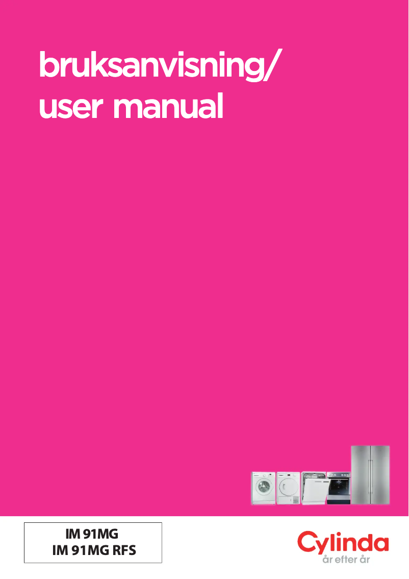 Page 1 de la notice Manuel utilisateur Cylinda IM91MGV