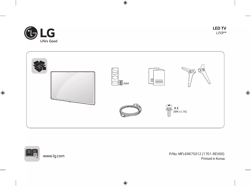 Página 1 del manual Manual de usuario LG 32LJ590U