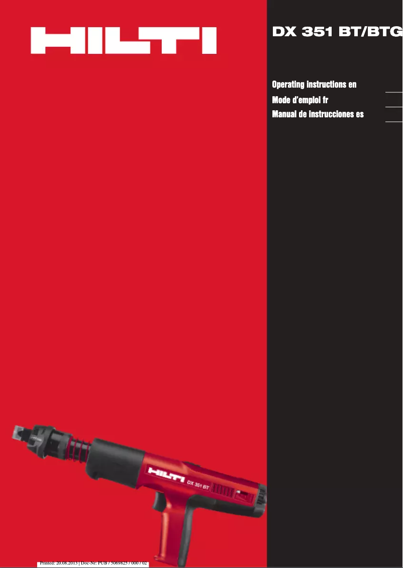 Página 1 del manual Manual de usuario Hilti X-BT-MR