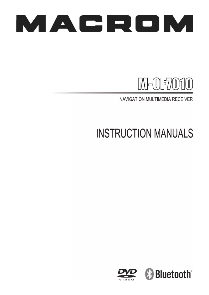 Page n°1 - Manuel utilisateur Macrom M-OF7010