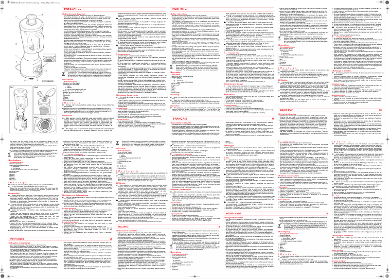 Image de la première page du manuel de l'appareil BV5721