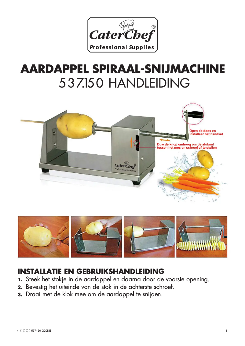 Image de la première page du manuel de l'appareil 537150