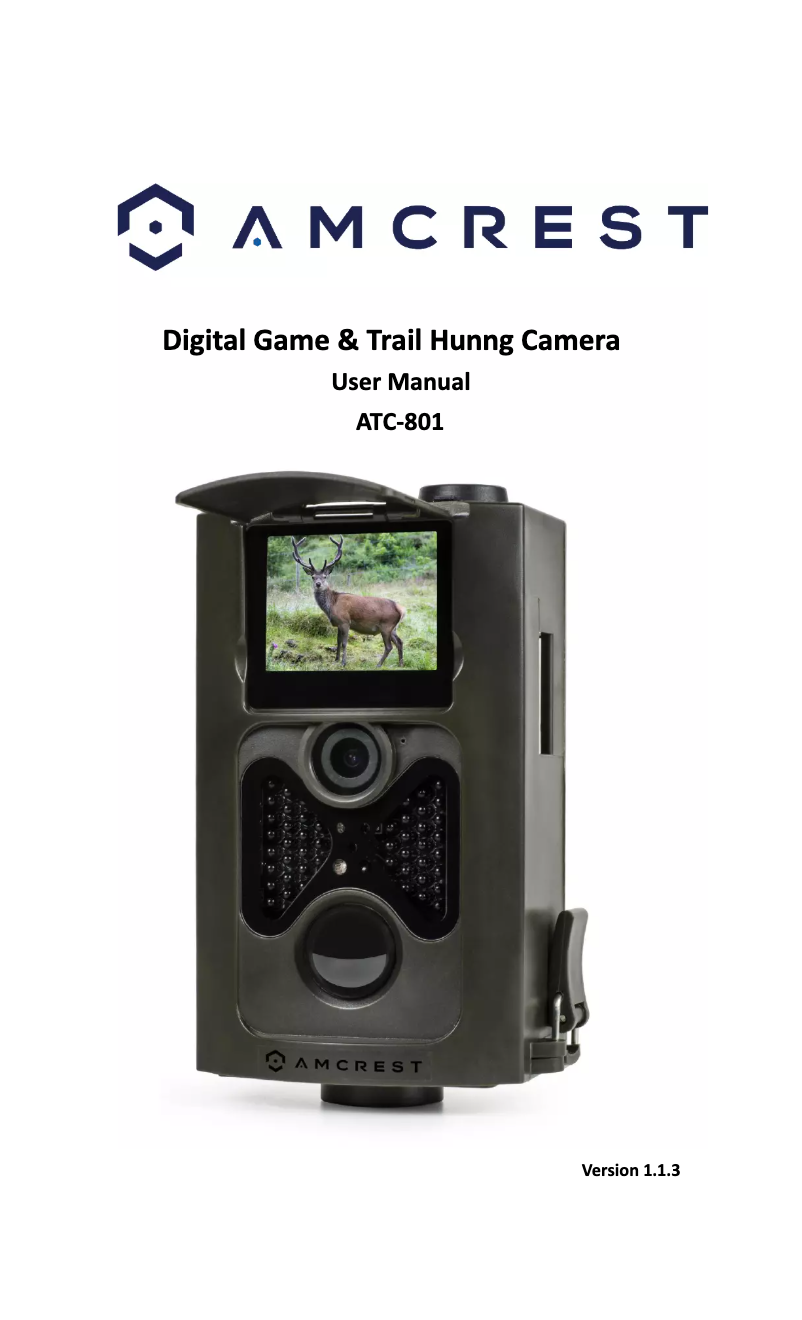 Image de la première page du manuel de l'appareil ATC-801