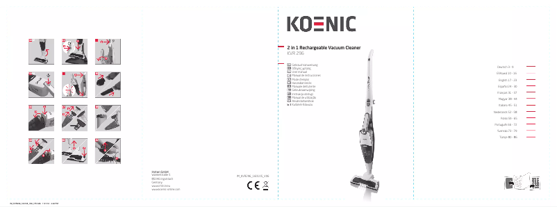 Page n°1 - Manuel utilisateur Koenic KVR 296