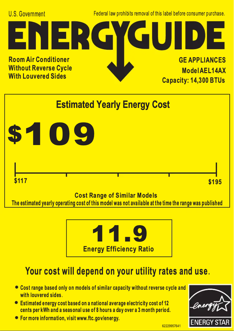 Image de la première page du manuel de l'appareil AEL14AX