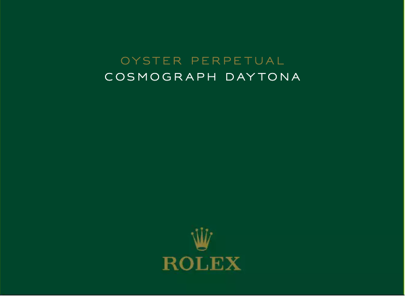 Página 1 del manual Manual de usuario Rolex Cosmograph Daytona