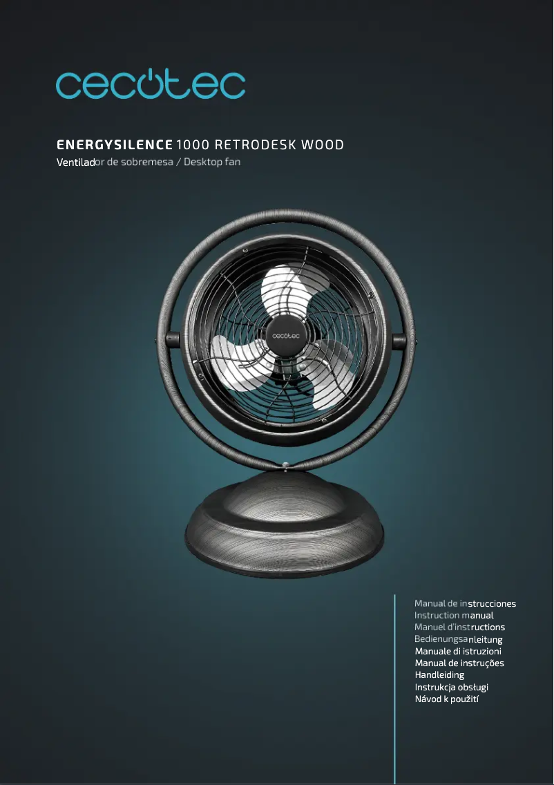 Page n°1 - Manuel utilisateur Cecotec EnergySilence 1000 RetroDesk