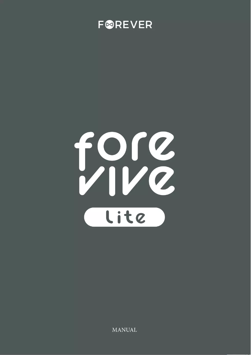 Page n°1 - Manuel utilisateur Forever Forevive Lite SB-315